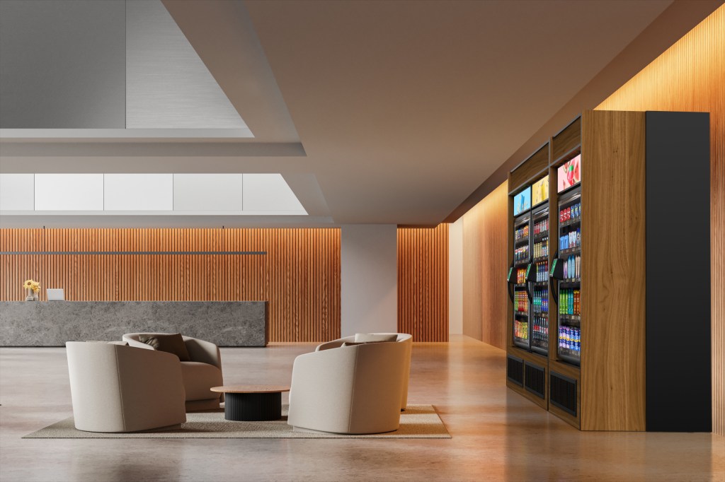 Seavend AI-powered micro-market inside Seattle apartment lobby